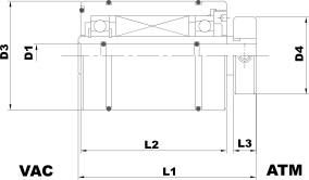 VacSol Hollow Shaft Cartridge Mount